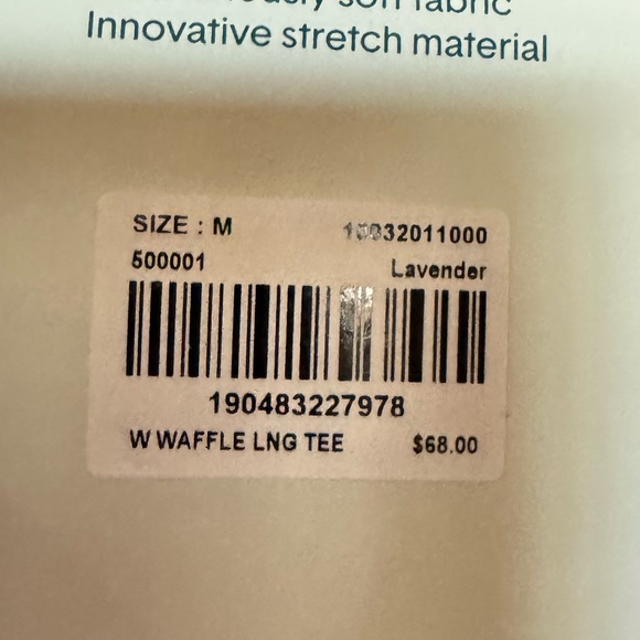 Tommy John waffle knit in Lavender size Medium - Picture 3 of 10